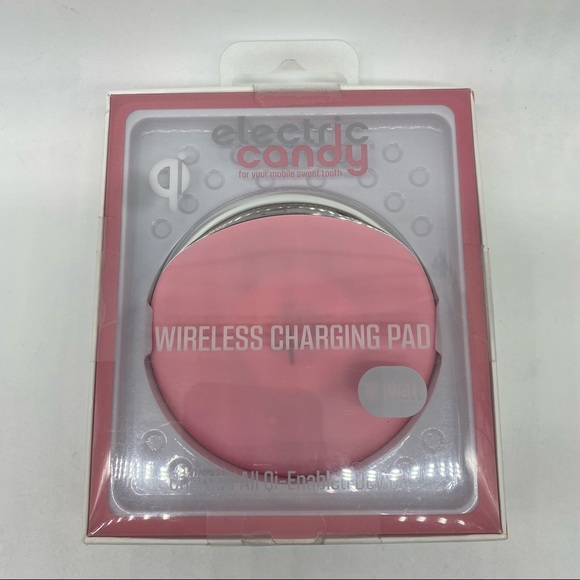 Electric Candy Wireless Charging Pad 10 watt for all Qi-enabled devices PINK - Picture 1 of 5